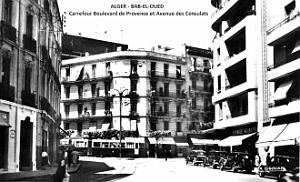 Alger-Bab-el-Oued - Carrefour du Boulevard Provence et Avenue des Consulats